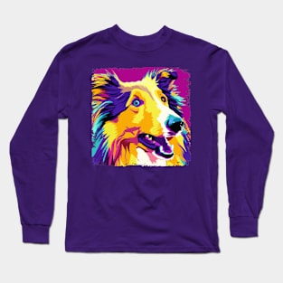 Collie Pop Art - Dog Lover Gifts Long Sleeve T-Shirt